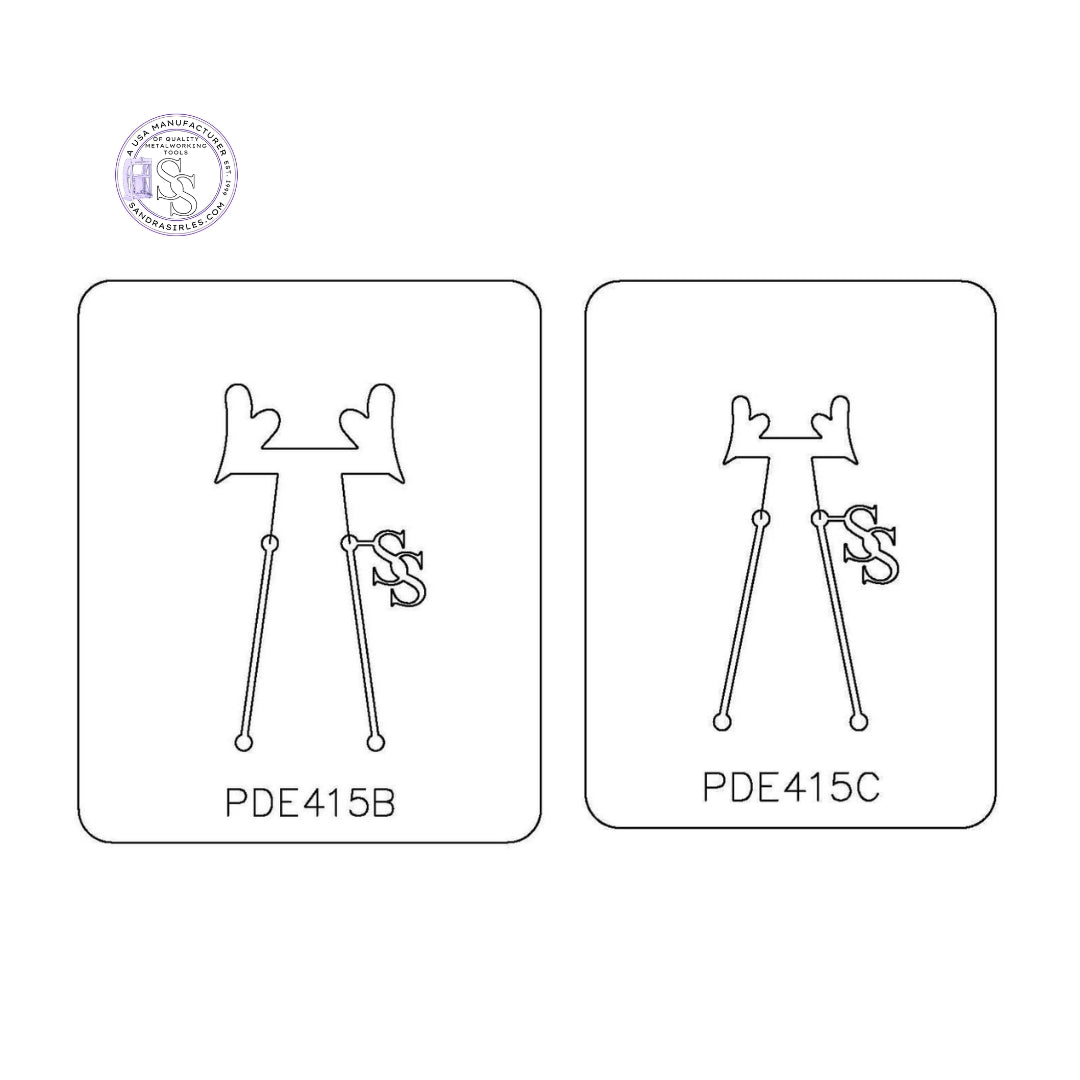 PANCAKE DIE PDE415 EARRINGS HEART